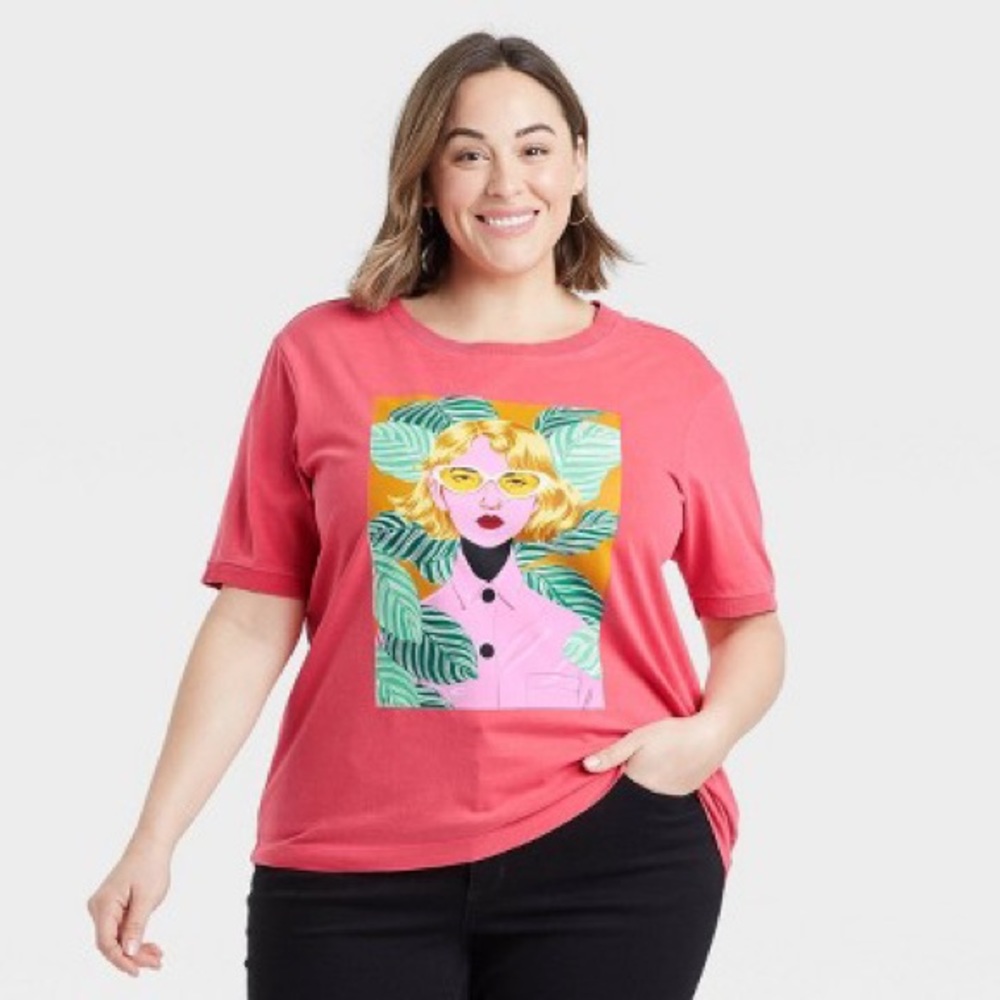 NWOT Size XL Bijou Karman Sunglasses T-shirt